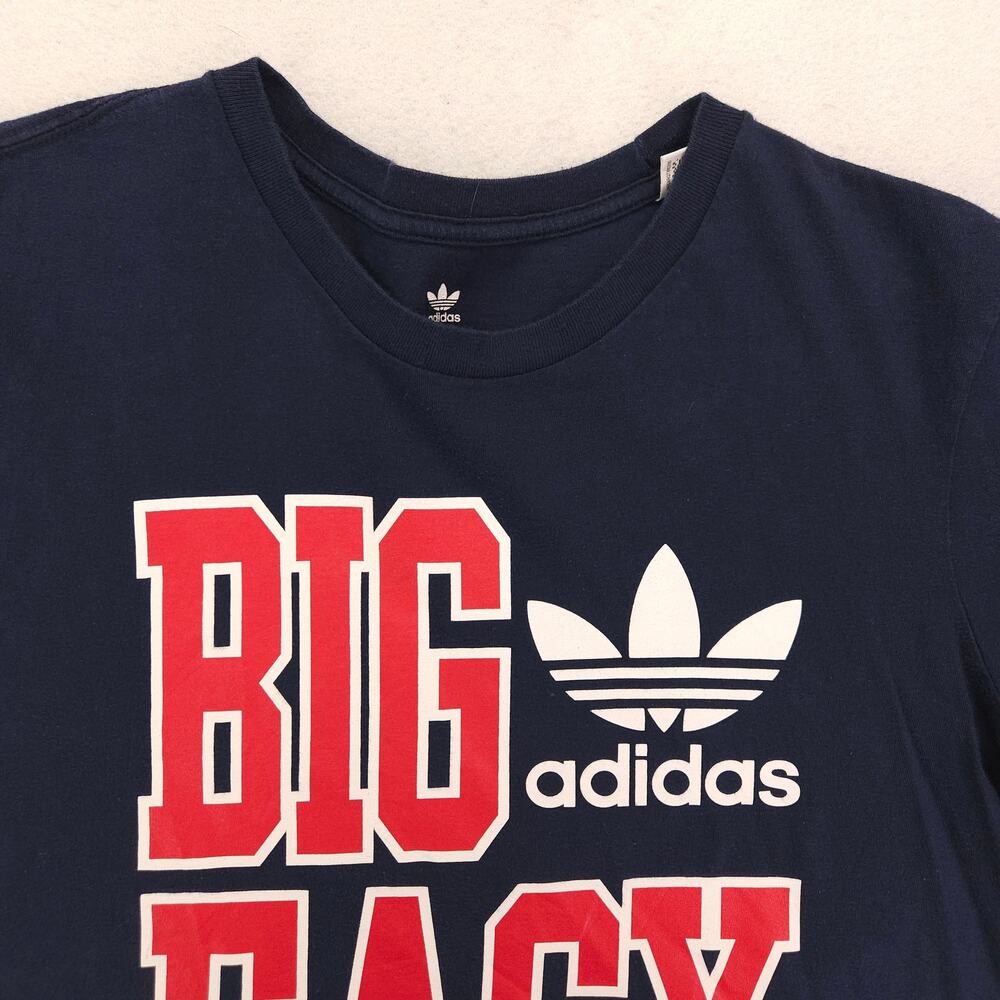 Adidas Big Easy Home of the Pelicans Crew Neck T Shirt Mens Size M Navy 16985
